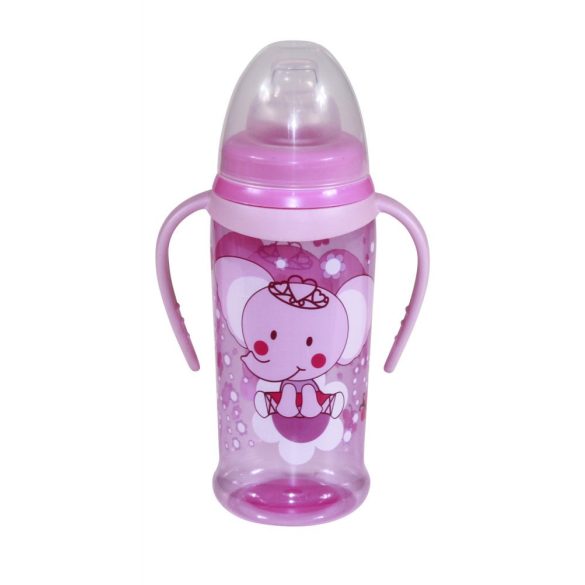 Baby Care itató puha ivócsörrel és fogantyúval 350ml - vegyes színekben