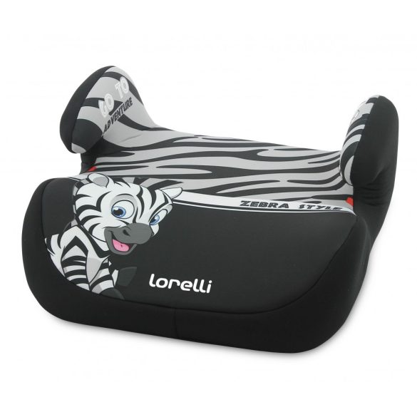 Lorelli Topo Comfort autós ülésmagasító 15-36kg - Zebra grey-white
