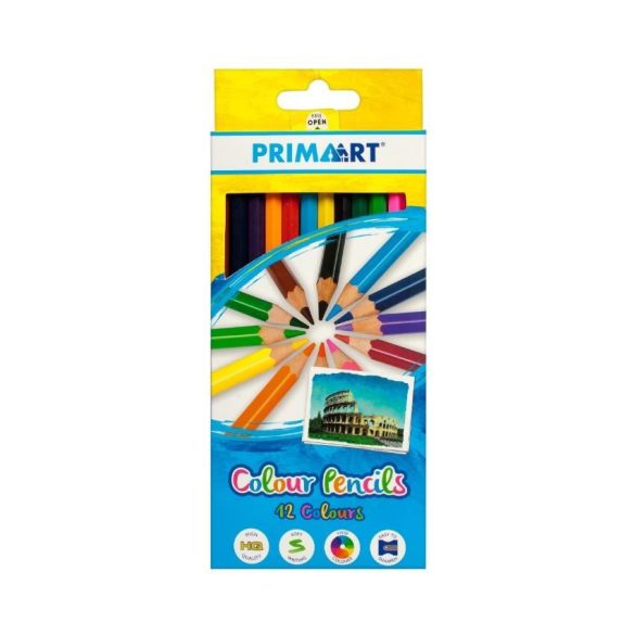 Prima Art színes ceruza készlet - 12 db