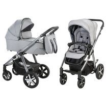   Baby Design Husky XL multifunkciós babakocsi + Winter Pack - 207 Silver gray 2021