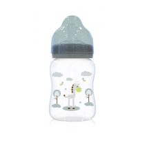 Baby Care széles nyakú cumisüveg 250ml - Mint green