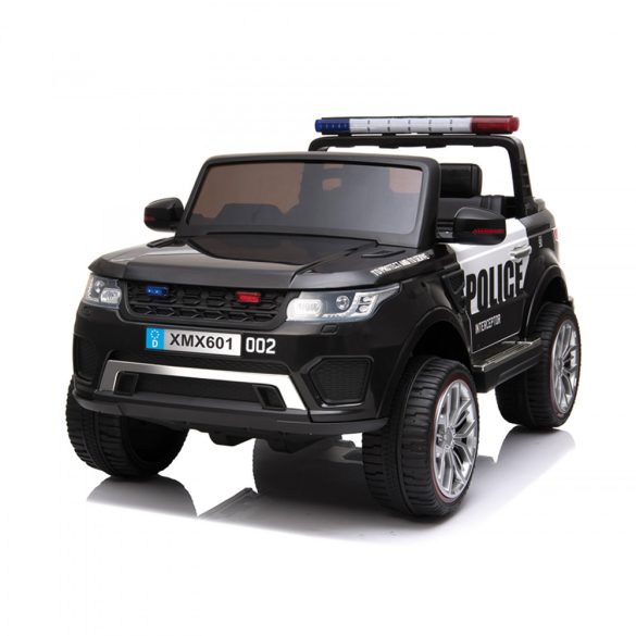 Chipolino SUV POLICE elektromos autó bőr üléssel - fekete