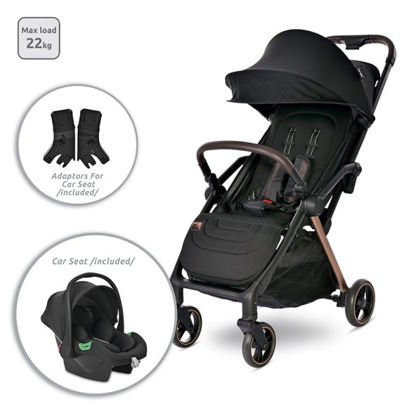 Lorelli Loret Travel system babakocsi - Black